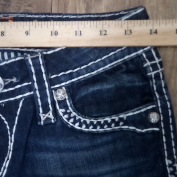 Rock Revival NWOT Women's Jeans 26 Ynes Skinny Embellished Embroidered - Picture 10 of 12